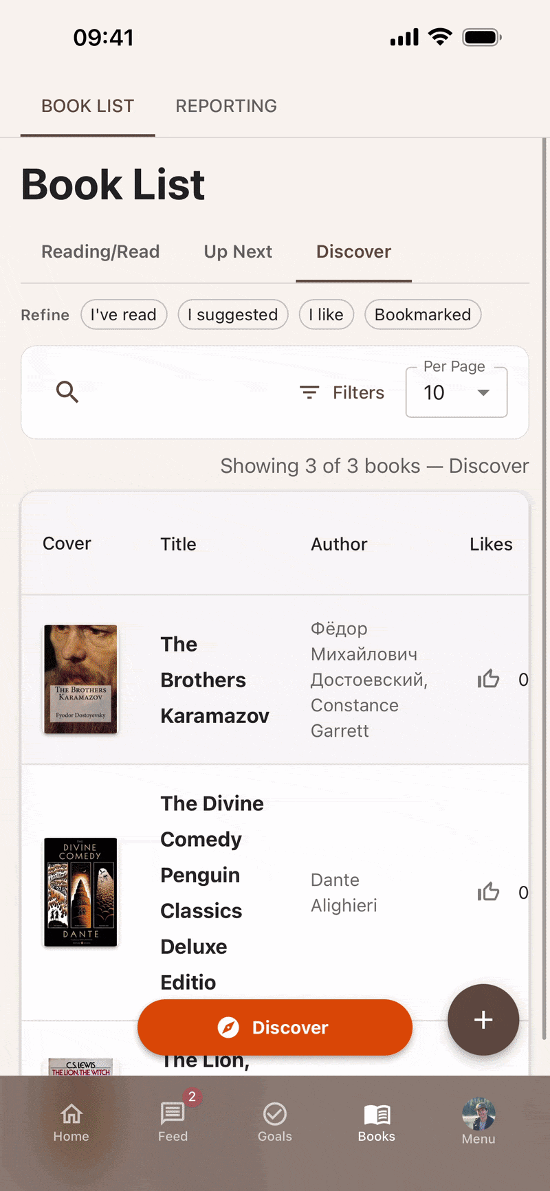 Adding a book suggestion in CBC